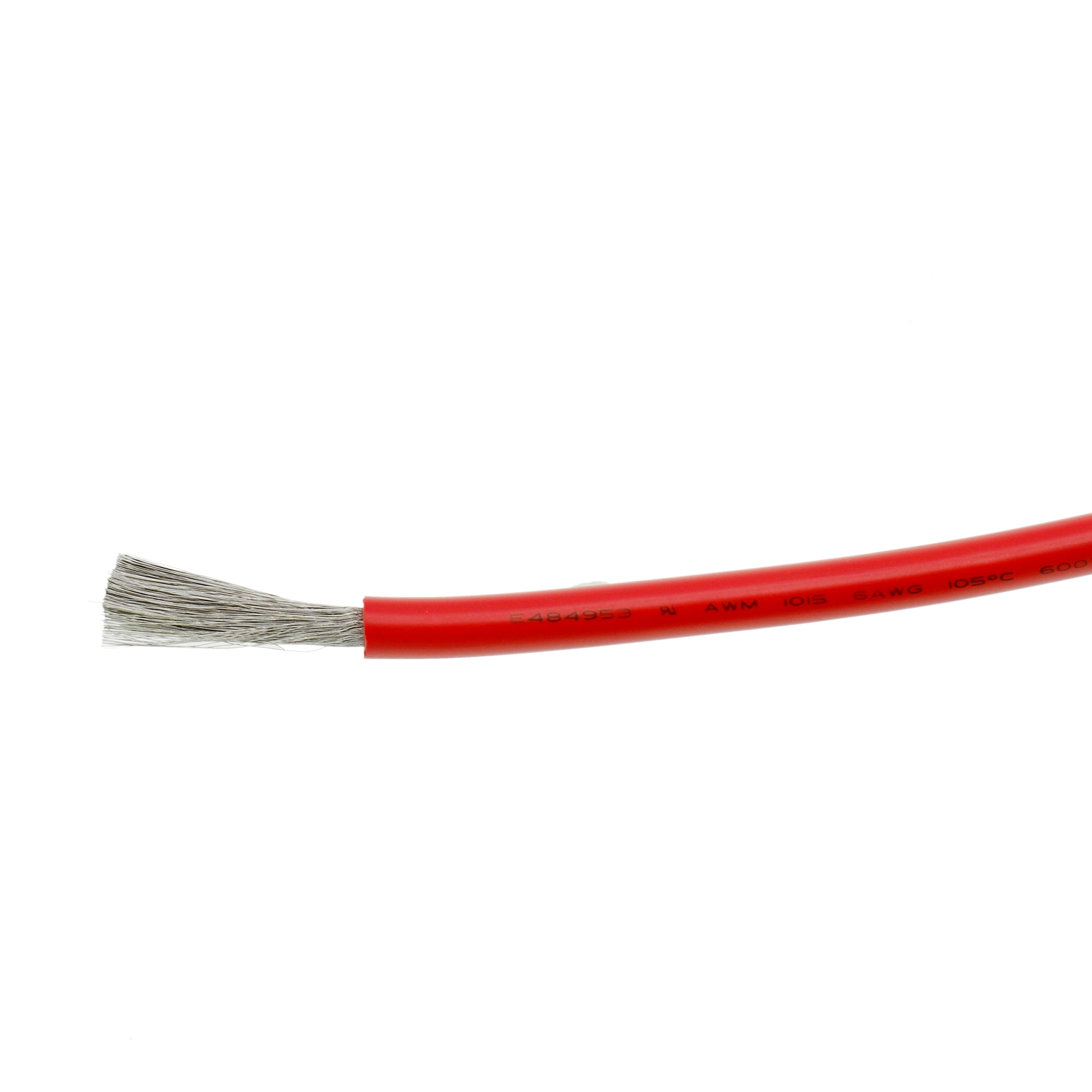 UL1015 6AWG PVC vermelho de cobre estanhado para fiação do aparelho