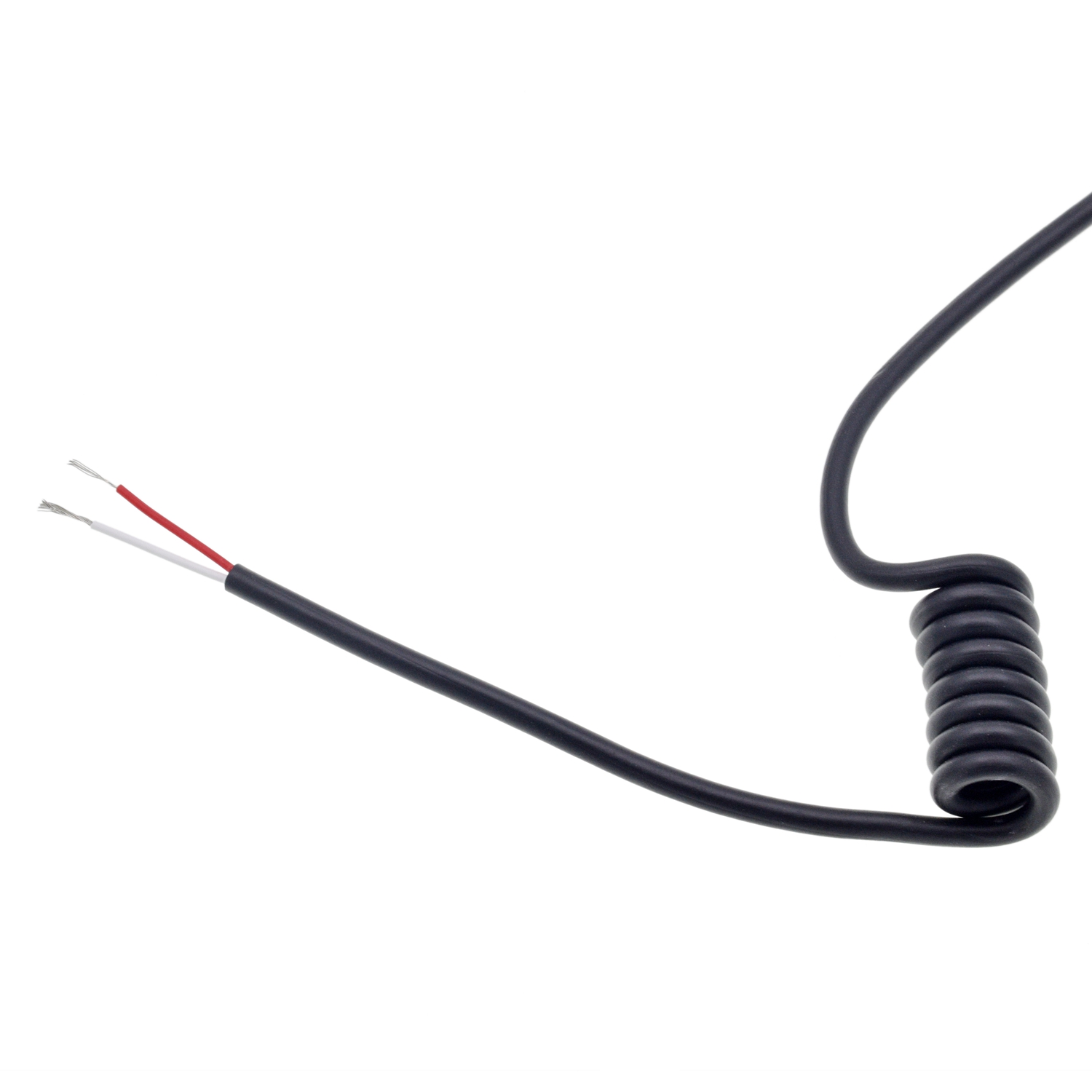 TPU isolado cabo personalizado cabo em espiral flexível para carregador